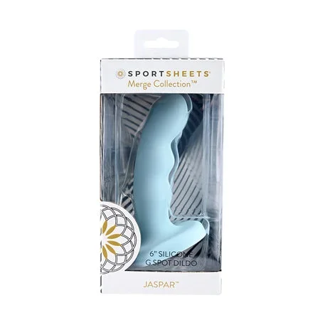 Sportsheets Jaspar 6′ Silicone G Spot Dildo – Blue