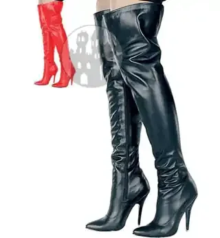 Stella-813 – Leder Overkneestiefel