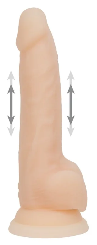 Stoßvibrator „9″ Thrusting Dong“ mit Saugfuß Naked Addiction