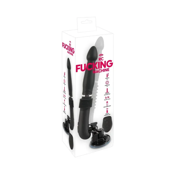 Stoßvibrator »Fucking Machine« mit Fernbedienung – Schwarz