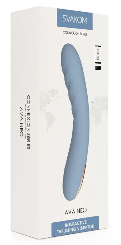 Stoßvibrator in hellem Kornblumenblau