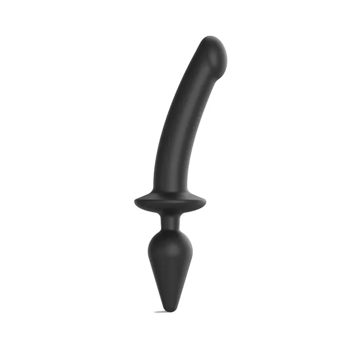 Strap-On-Me – Switch Plug-in Semi-Realistic Dildo Black XXL