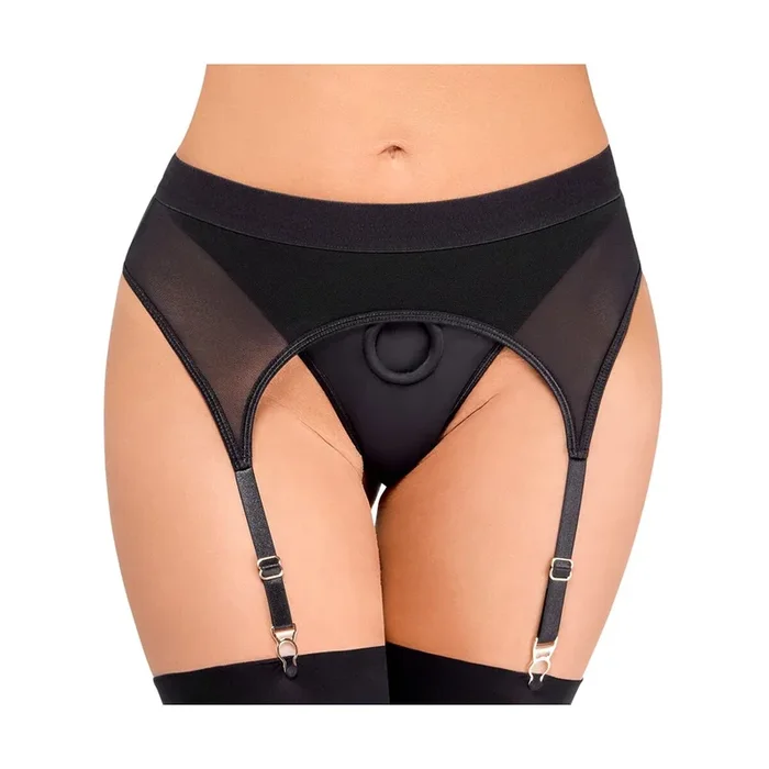 Strap-on-String mit Strapsen – Größe – L