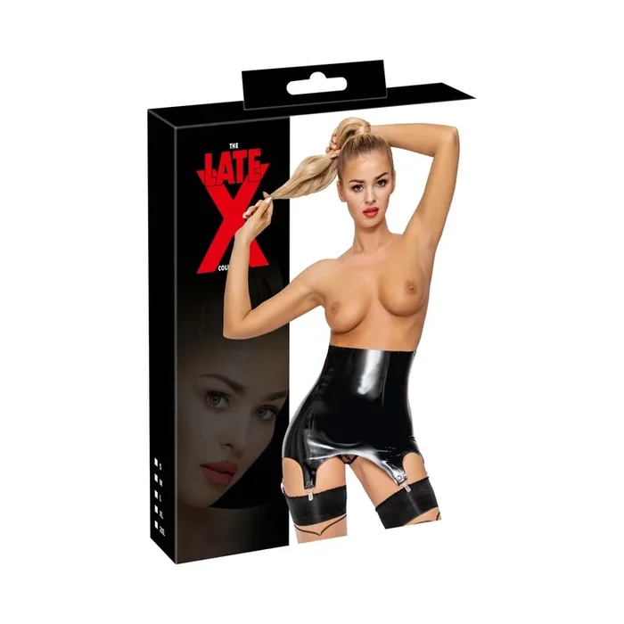 Strapsgurt von LateX aus schwarzem Naturlatex Größe-2XL