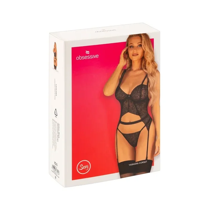 Strapshemd plus String aus SpitzeGröße-XS/S