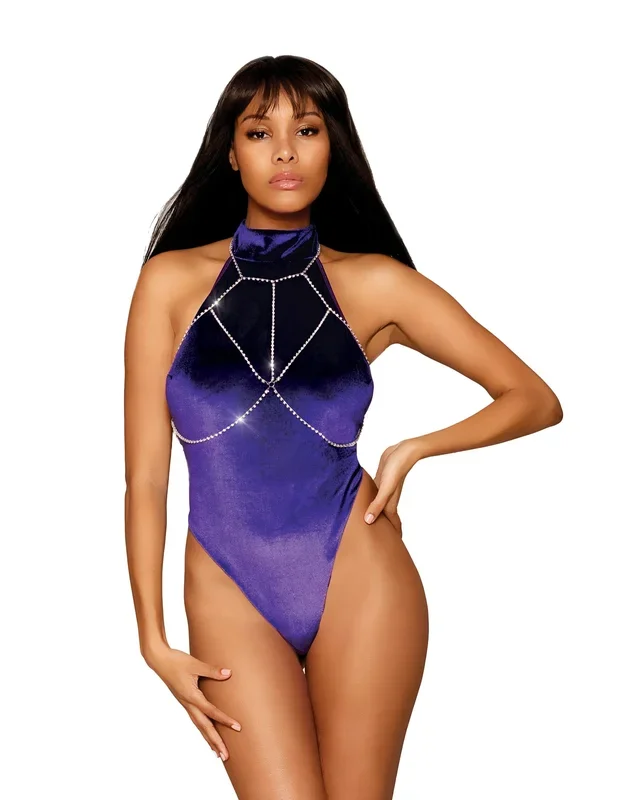 Stretch Velvet Teddy*