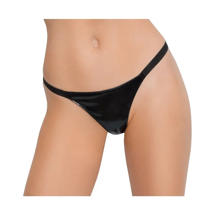 String aus Lack – Schwarz – Größe – S-L