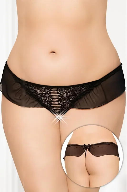 String ouvert mit Schleifchen