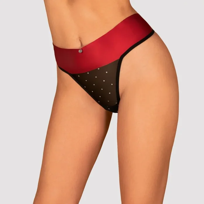 String „Tienesy“ mit Satin-Bindeschleife über dem Po Obsessive