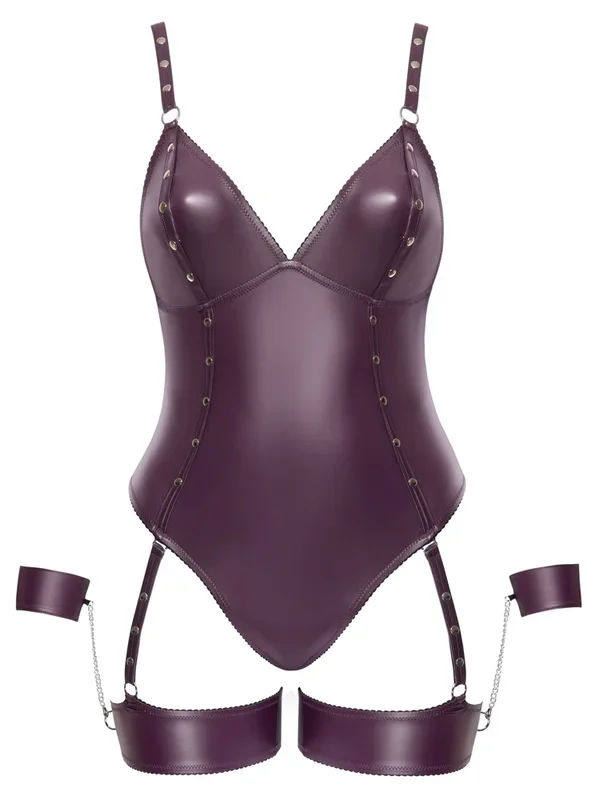 Stringbody inklusive Bein- und Handfesseln Cottelli BONDAGE