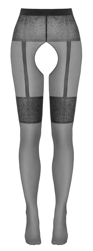 Strumpfhose ouvert in Strapsgurt- und Strumpfband-Optik Cottelli LEGWEAR