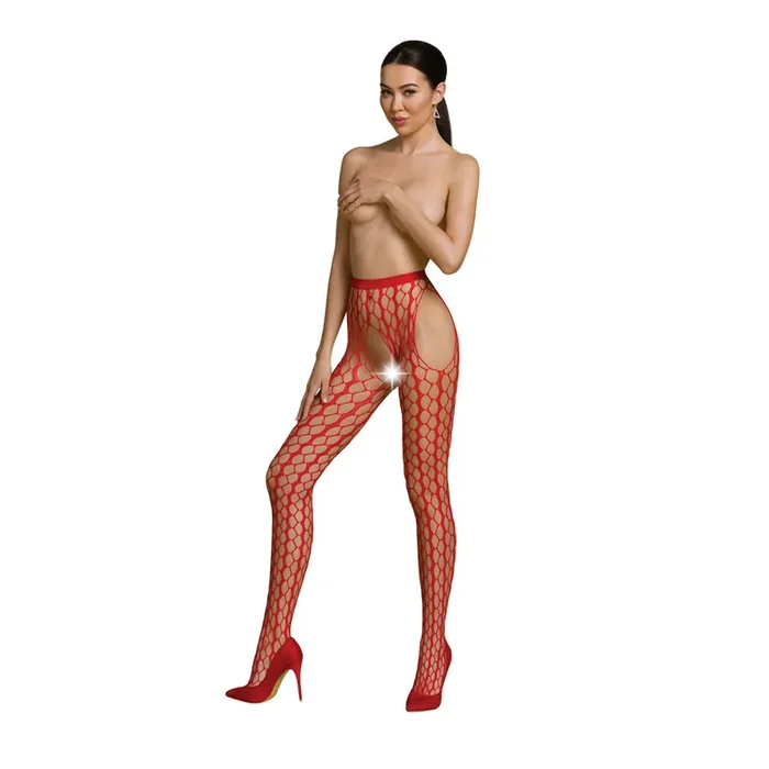Strumpfhose ouvert rot