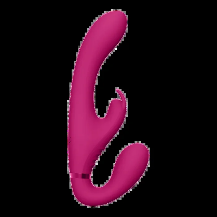Suki – Vibrating Strapless Strap-on Rabbit – Rosa