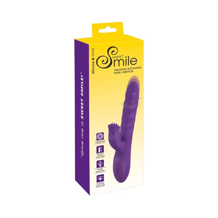 Sweet Smile Rabbitvibrator – Stoßend & Rotierend – Lila