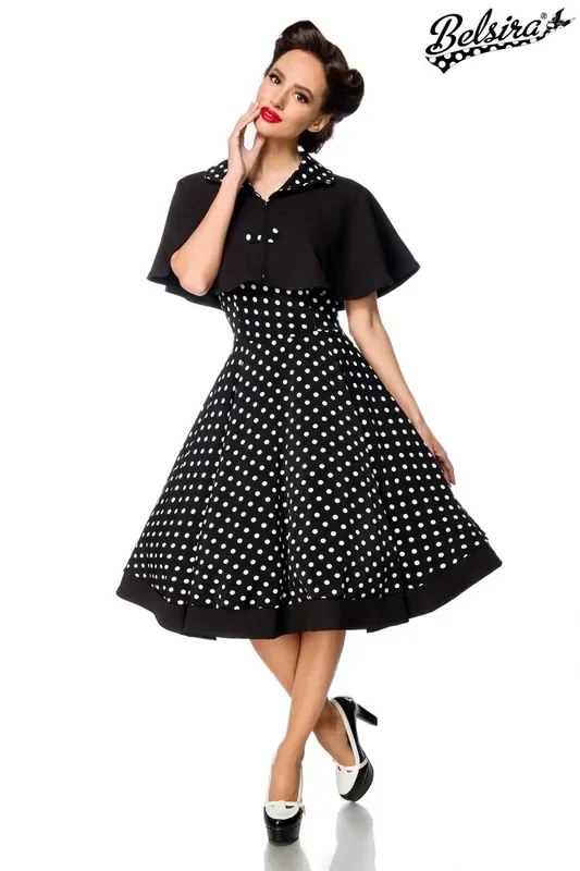 Swing Kleid mit Cape