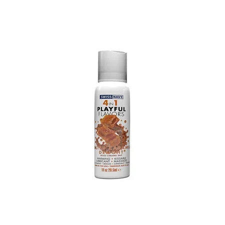 Swiss Navy 4 in 1 Playful Flavors – 1 oz Salted Caramel Delight