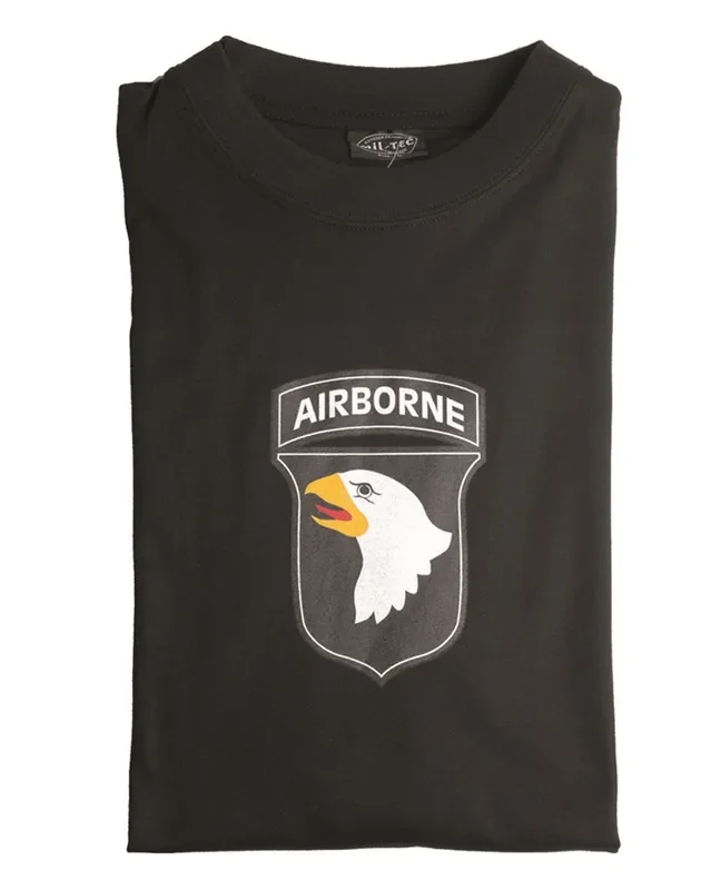 T-Shirt mit ‘Airborne‘ Aufdruck 3er-Pack