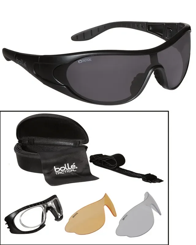 Tacitcal Brille mit 3-Wechselscheiben