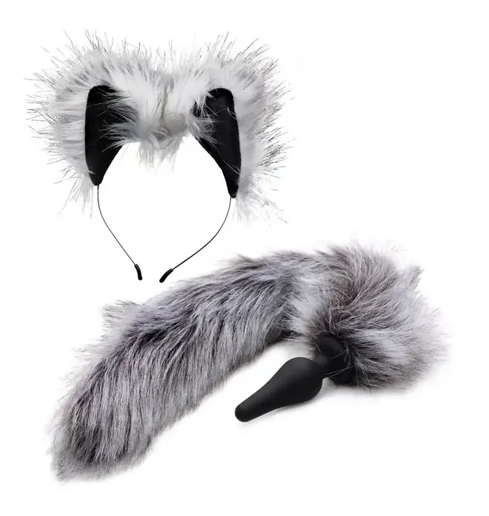 TAILZ – Grey Wolf Schwanzplug & Ohren-Set