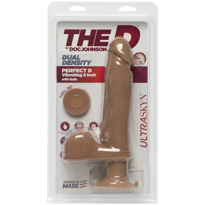 The D 8′ Perfect D Vibrating w/Balls – Caramel