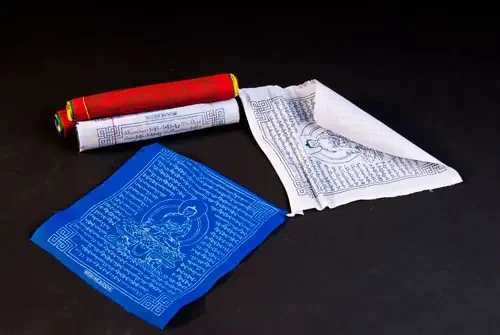 Tibetische Gebetsfahnen Medizin Buddha im Set