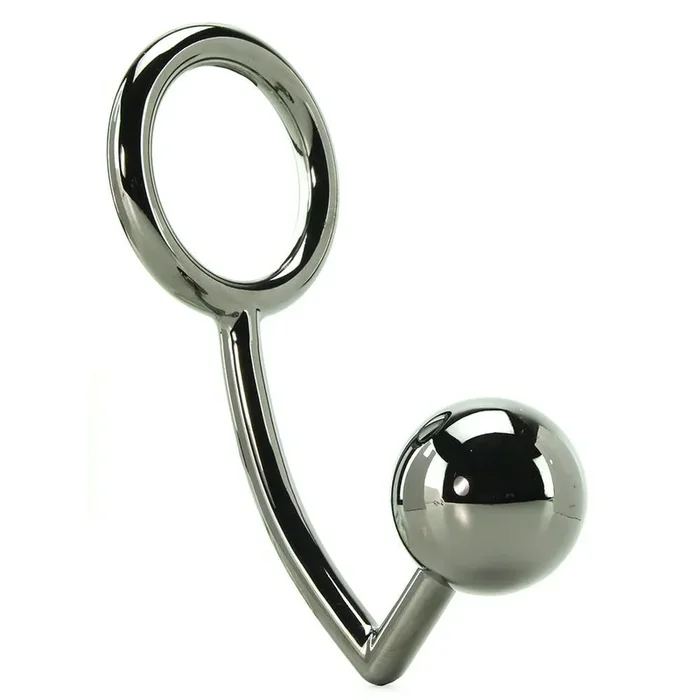 Tom of Finland Steel Cock Ring with Anal Ball