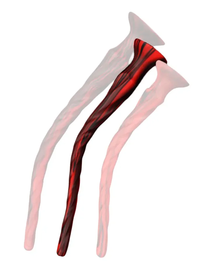 Torthy Dildo Schwarz/Rot 50 cm