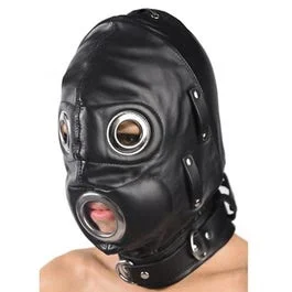 Total Lockdown – Anpassbare Isolationsmaske mit Augen- und Mundabdeckungen – black