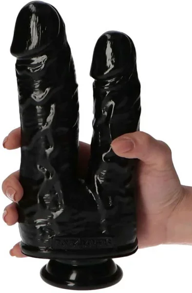 TOYZ4LOVERS Doppeldildo Schwarz 18,5 cm
