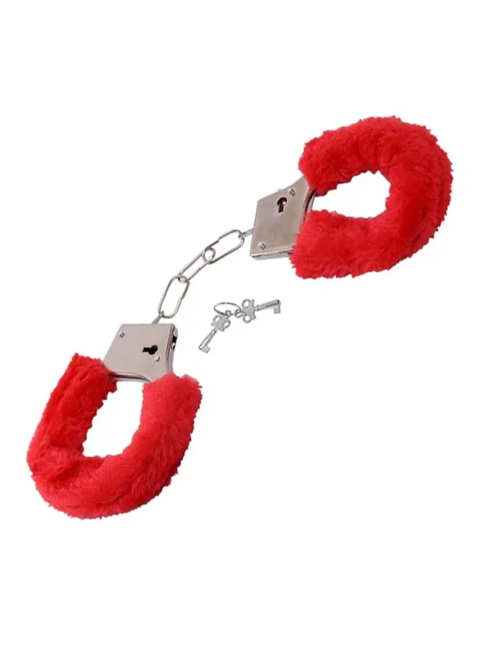 TOYZ4LOVERS Plüsch-Handschellen Rot