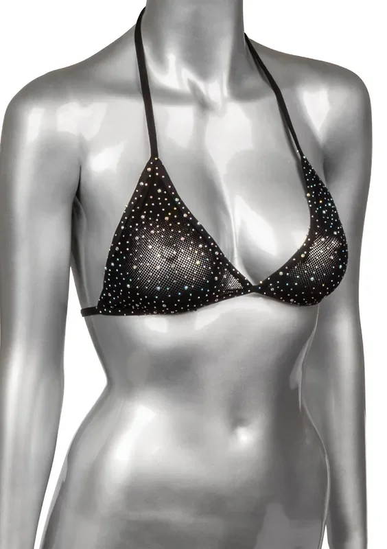 Triangel-Bikinitop mit Strass