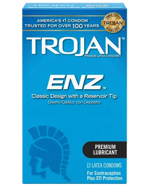 Trojan Enz Lubricated Condoms – Box of 12