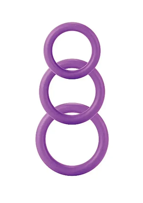 Twiddle Rings in Violett in 3 Größen