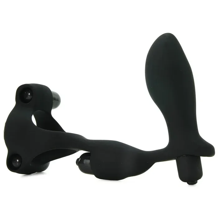 Ultimate Ass-Gasm Silicone Cock Ring in Black