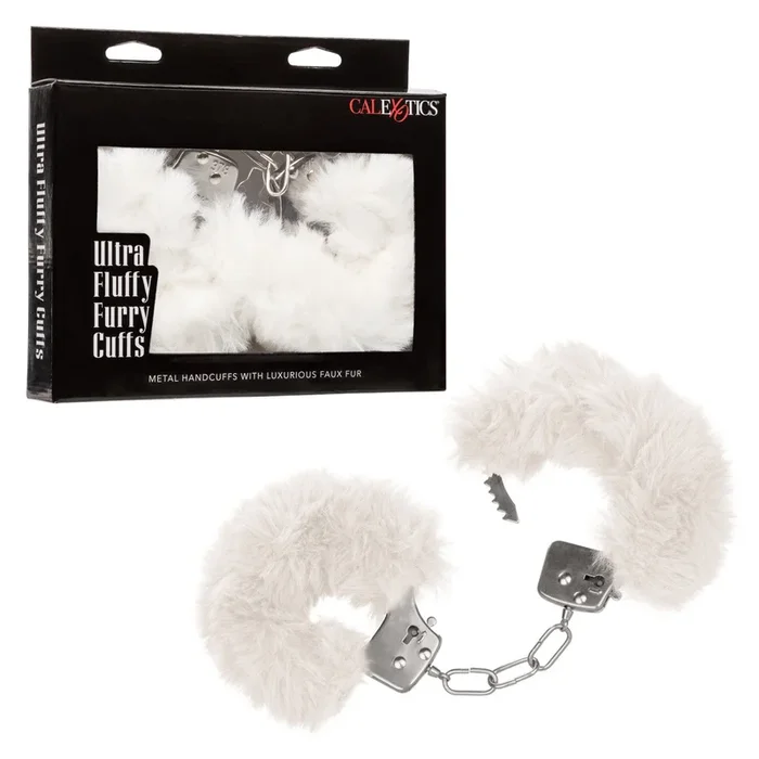Ultra Fluffy Furry Cuffs – White
