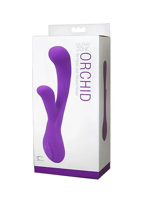 UltraZone Orchid 6x Rabbit-Style Silicone Vibr. – Purple