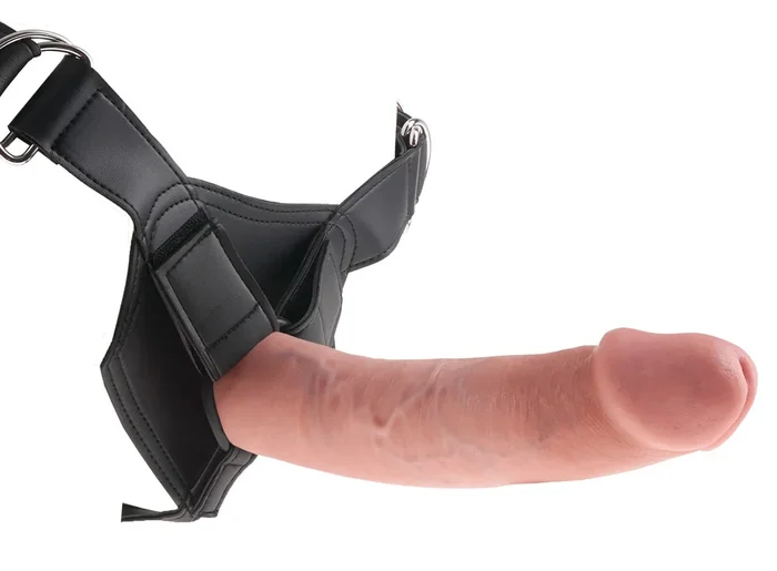 Umschnalldildo „Strap-on with 9 Inch“, inklusive Harness, 23 cm King Cock