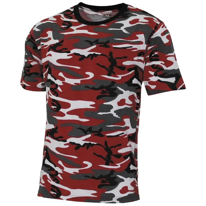 US T-Shirt ‘Streetstyle‘ Rot-Camo