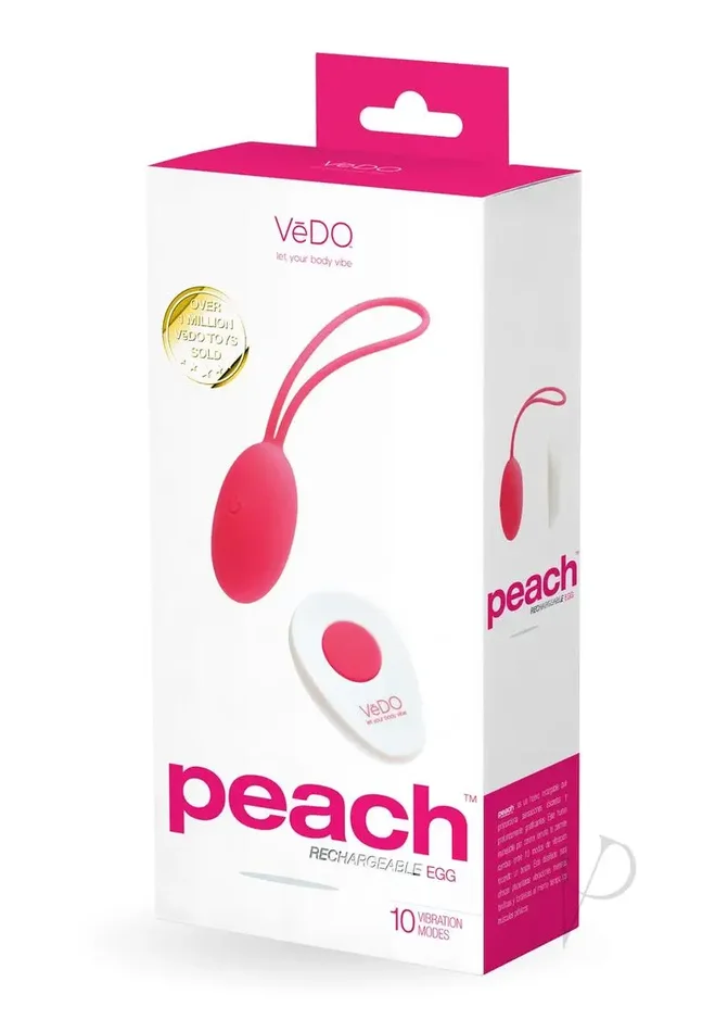 VeDO Peach Rechargeable Egg Vibe – Foxy Pink