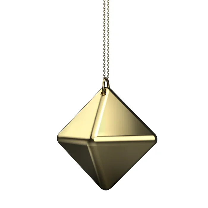 Verstellbare Nippelklemmen mit schwerem Anhänger – golden