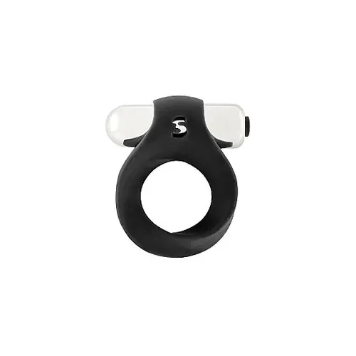 Vibrating Endless Cockring Black