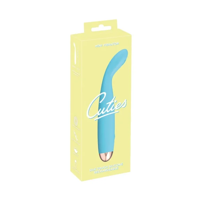 Vibrator »Cuties« mit Rillen & flexibler Spitze – Hellblau