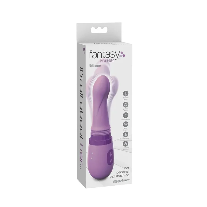 Vibrator mit Heizfunktion & Stoßfunktion – Rotierend – Lila