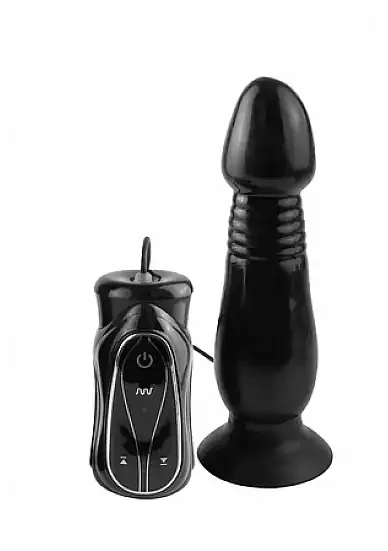 Vibrator mit Rillen – schwarz
