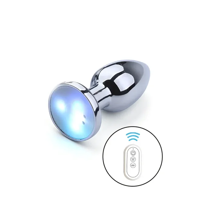 Vibrierender Buttplug mit LED-RGB
