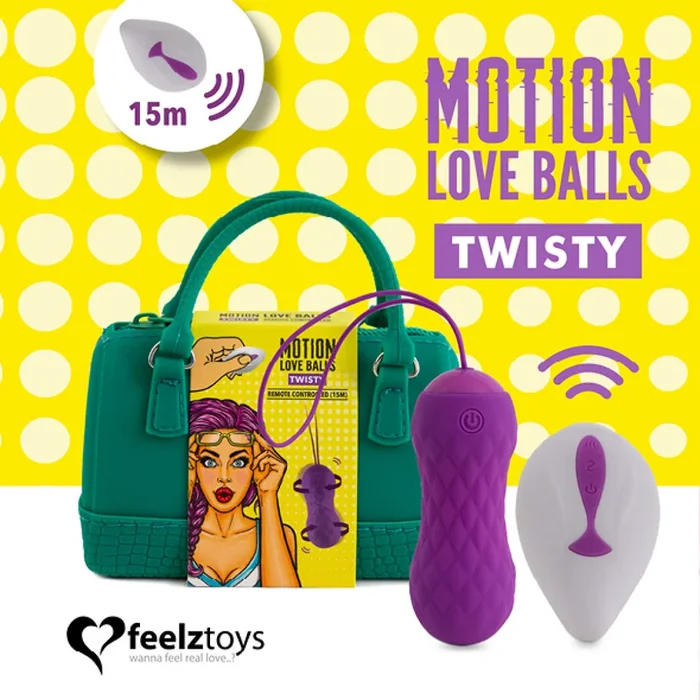Vibro-Ei FeelzToys – Motion Love Balls Twisty