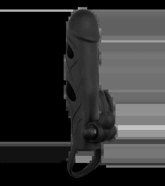Vibro-Sleeve aus Silikon mit Rabbit-Reizer