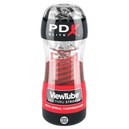 ViewTube 2 – See-Thru Stroker with Spiral Compression – clear