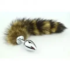 Waschbärschwanz mit Plug