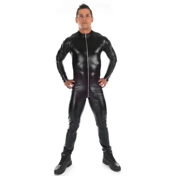 Wetlook Catsuit mit Reißverschluss